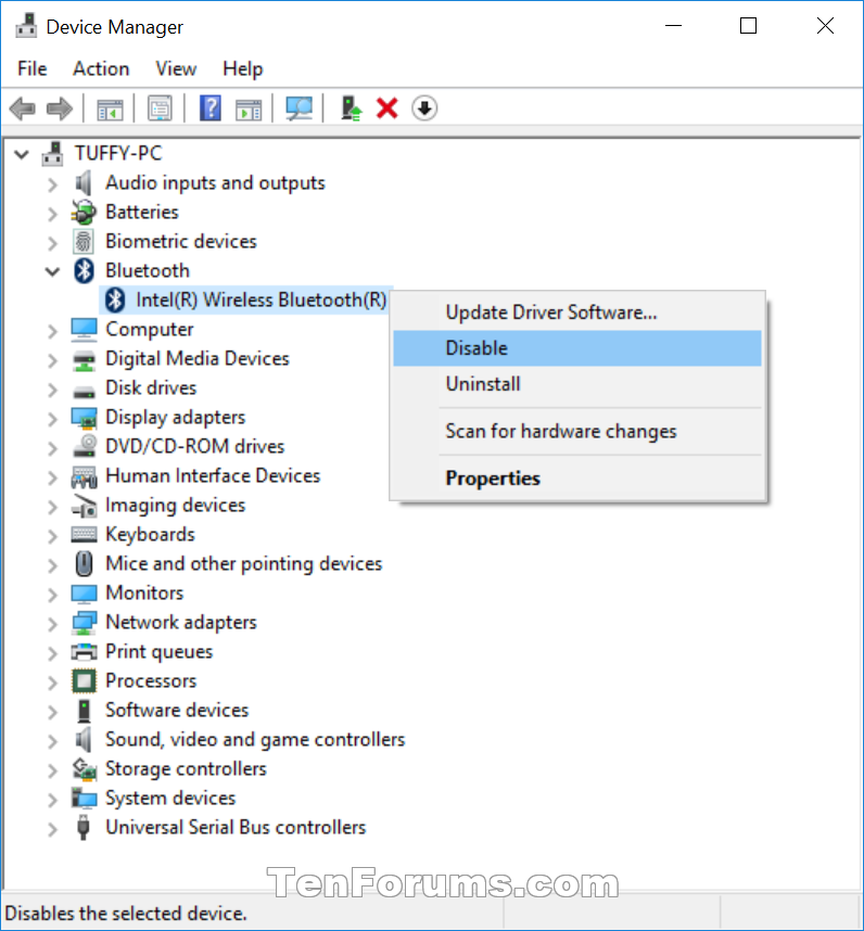 what driver update enables bluetooth in windows 10